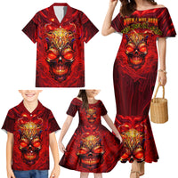 When Is Was Born The Devil Family Matching Mermaid Dress and Hawaiian Shirt - Wonder Print Shop