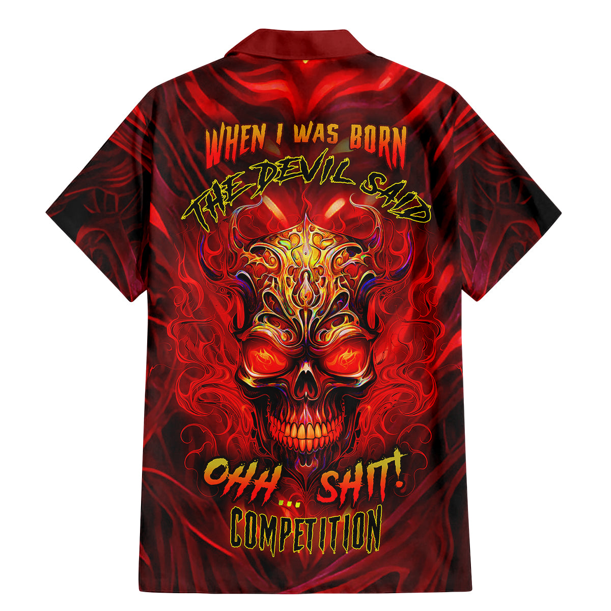 When Is Was Born The Devil Family Matching Mermaid Dress and Hawaiian Shirt - Wonder Print Shop