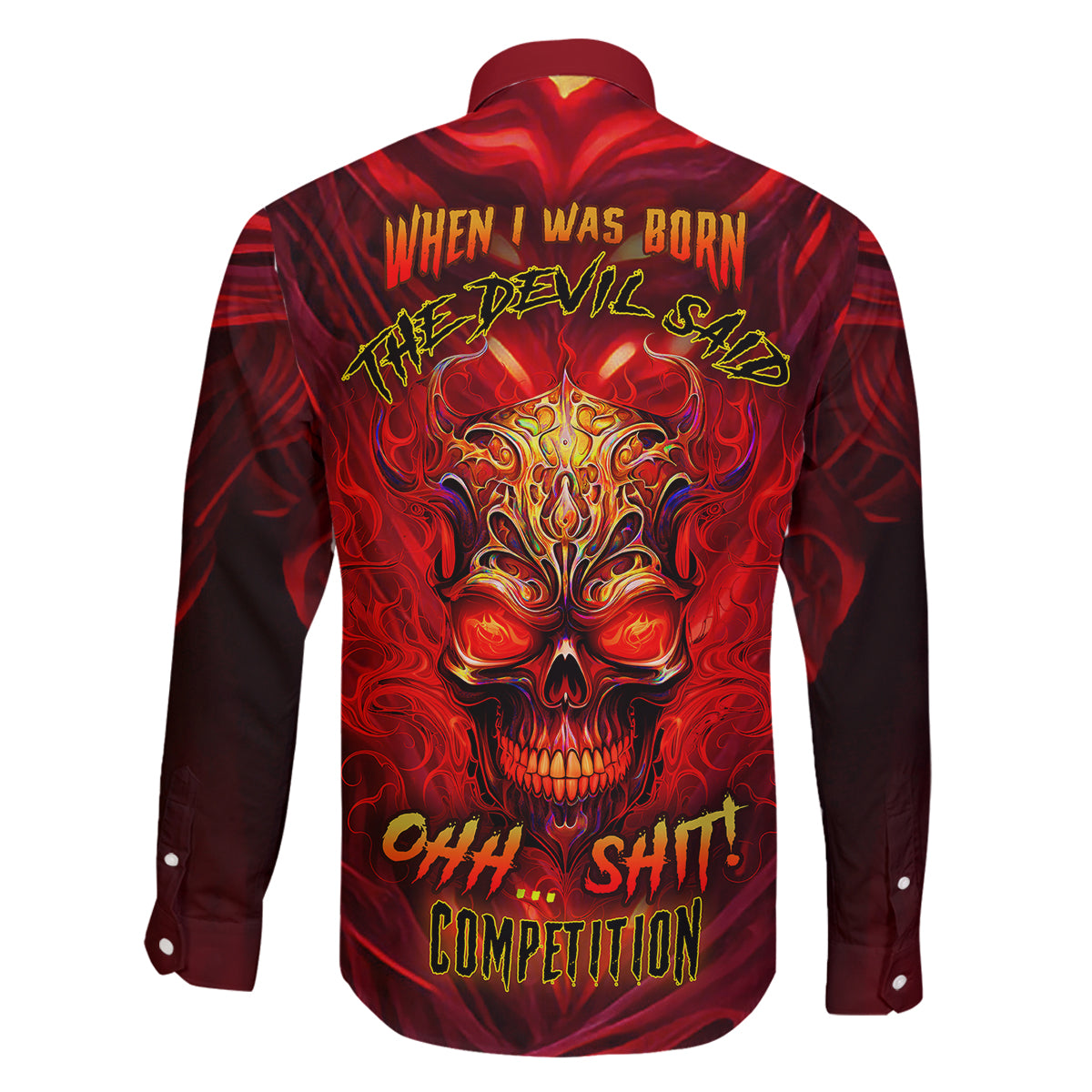 When Is Was Born The Devil Family Matching Off Shoulder Short Dress and Hawaiian Shirt - Wonder Print Shop