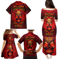 When Is Was Born The Devil Family Matching Puletasi Dress and Hawaiian Shirt - Wonder Print Shop
