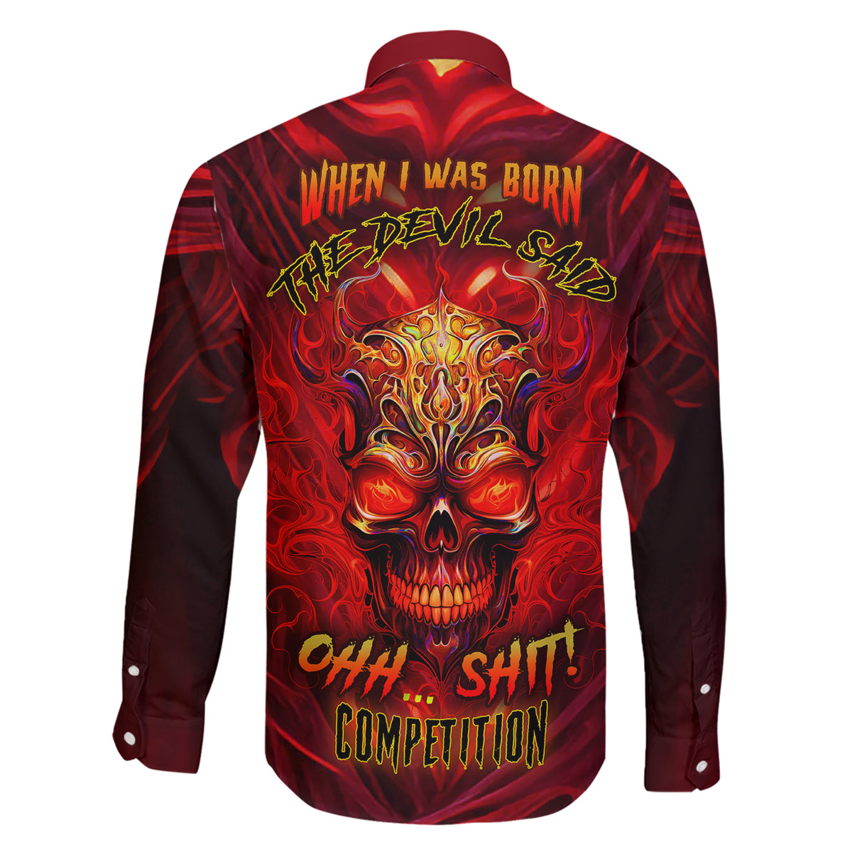 When Is Was Born The Devil Family Matching Short Sleeve Bodycon Dress and Hawaiian Shirt - Wonder Print Shop