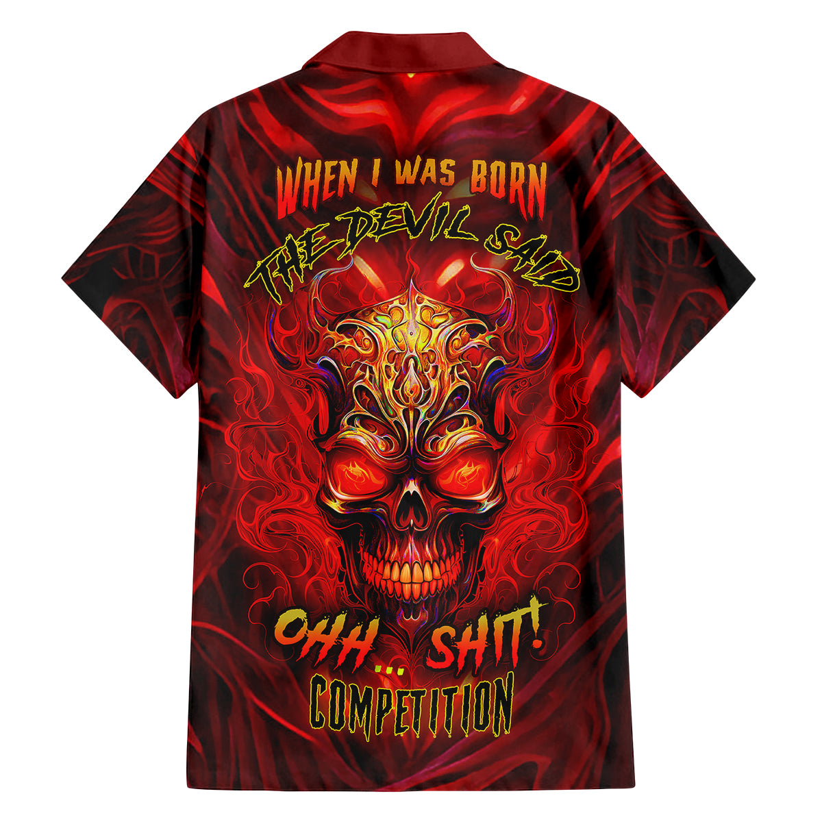 When Is Was Born The Devil Family Matching Tank Maxi Dress and Hawaiian Shirt - Wonder Print Shop