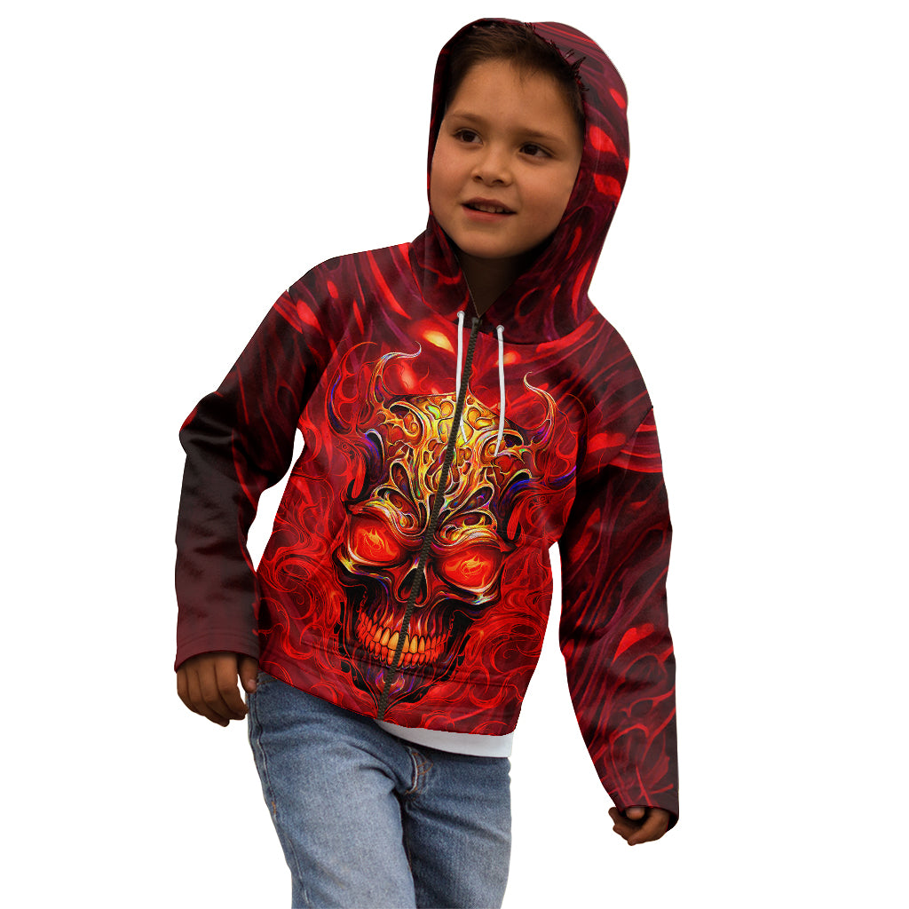 When Is Was Born The Devil Kid Hoodie - Wonder Print Shop