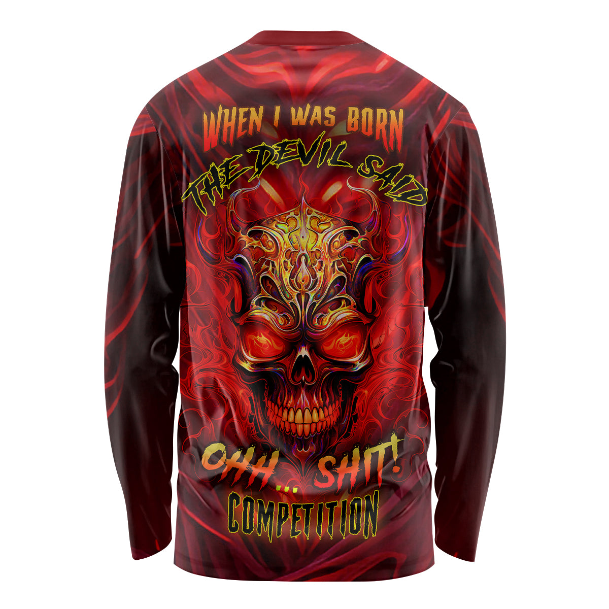 When Is Was Born The Devil Long Sleeve Shirt - Wonder Print Shop