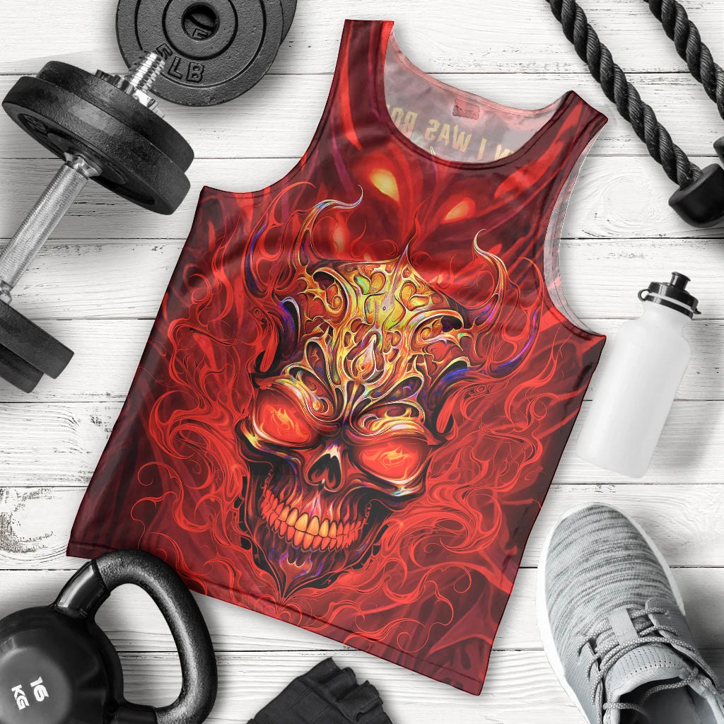 When Is Was Born The Devil Men Tank Top - Wonder Print Shop