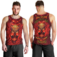 When Is Was Born The Devil Men Tank Top - Wonder Print Shop