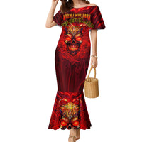 When Is Was Born The Devil Mermaid Dress - Wonder Print Shop