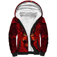 When Is Was Born The Devil Sherpa Hoodie - Wonder Print Shop
