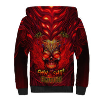 When Is Was Born The Devil Sherpa Hoodie - Wonder Print Shop