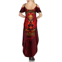 When Is Was Born The Devil Summer Maxi Dress - Wonder Print Shop