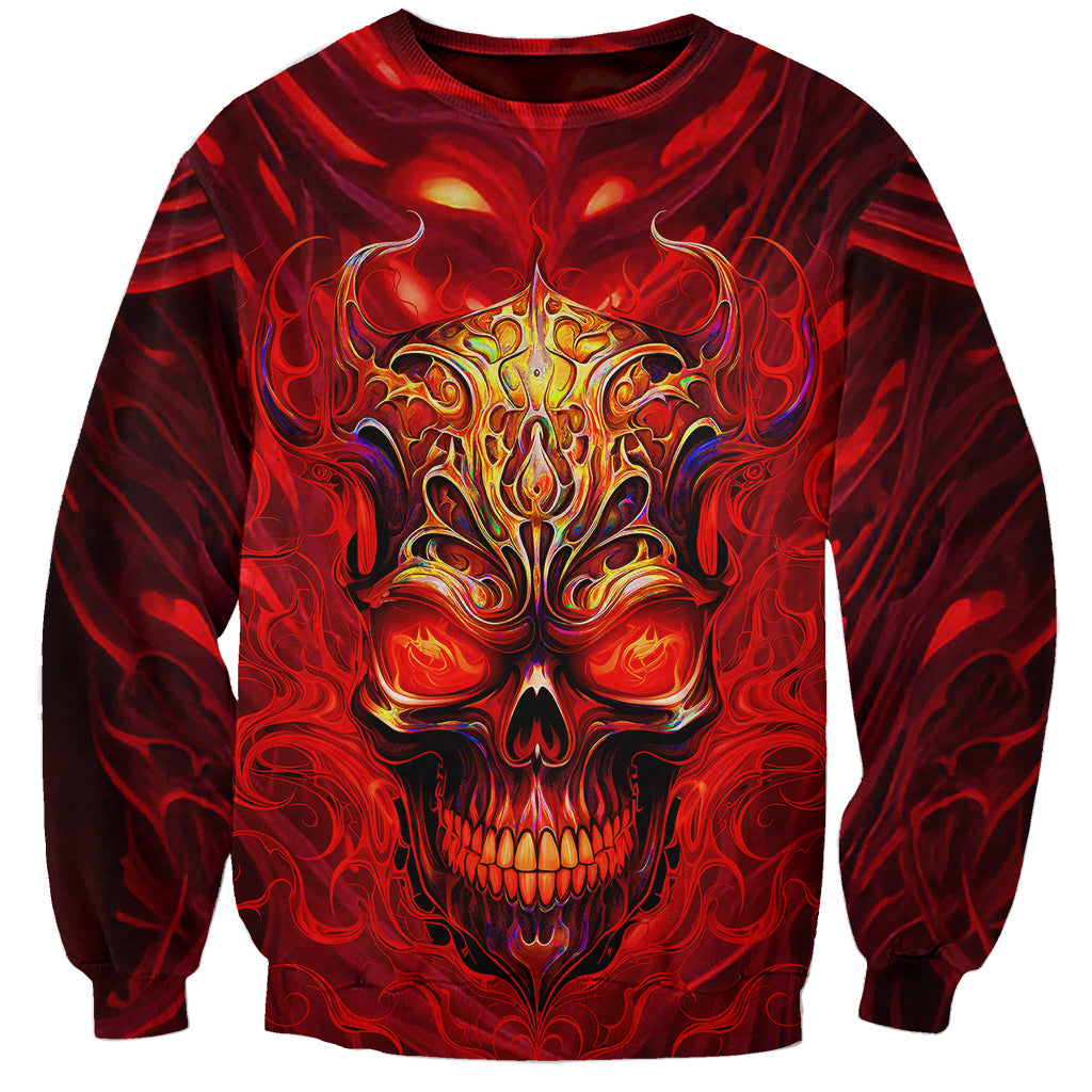 When Is Was Born The Devil Sweatshirt - Wonder Print Shop