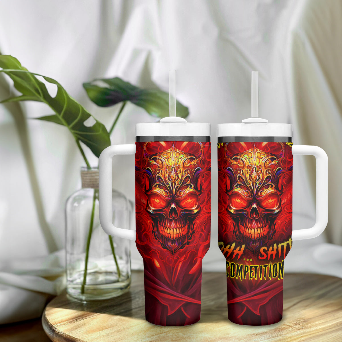 When Is Was Born The Devil Tumbler With Handle - Wonder Print Shop