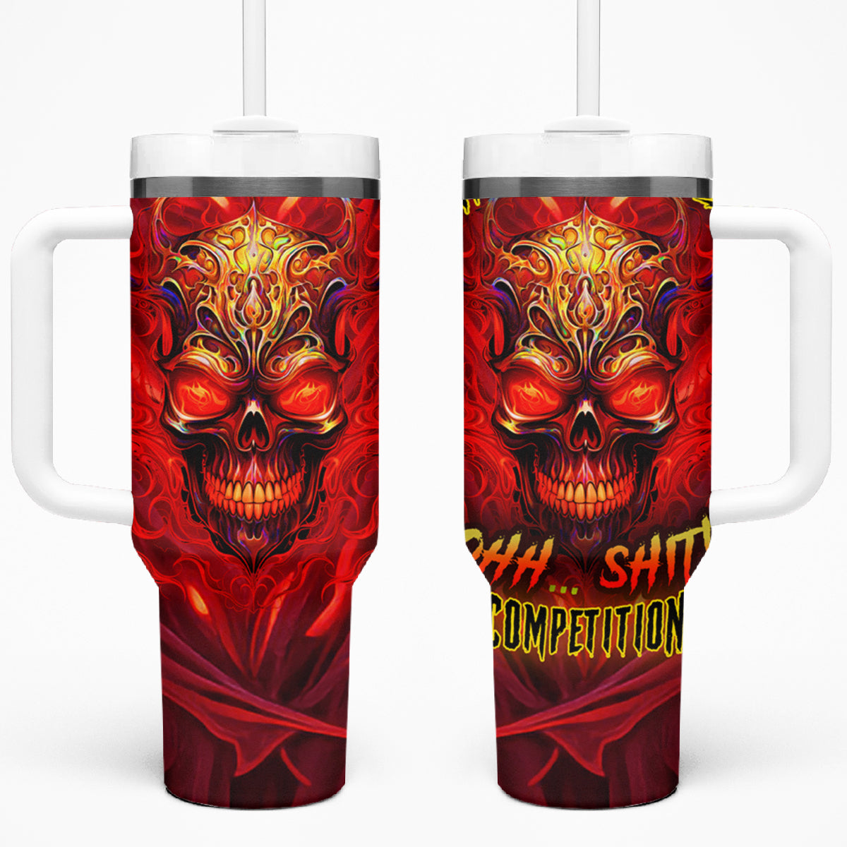 When Is Was Born The Devil Tumbler With Handle - Wonder Print Shop