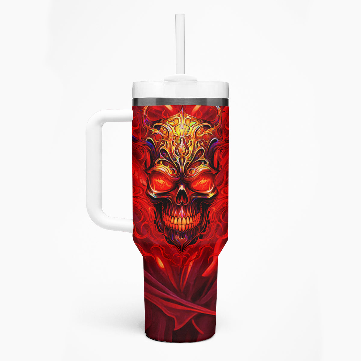 When Is Was Born The Devil Tumbler With Handle - Wonder Print Shop