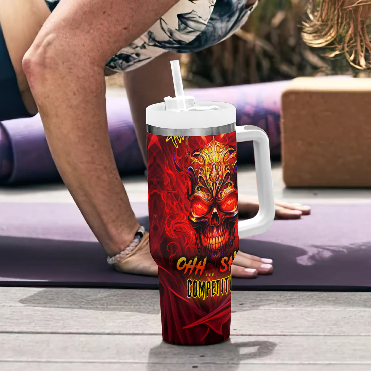 When Is Was Born The Devil Tumbler With Handle - Wonder Print Shop