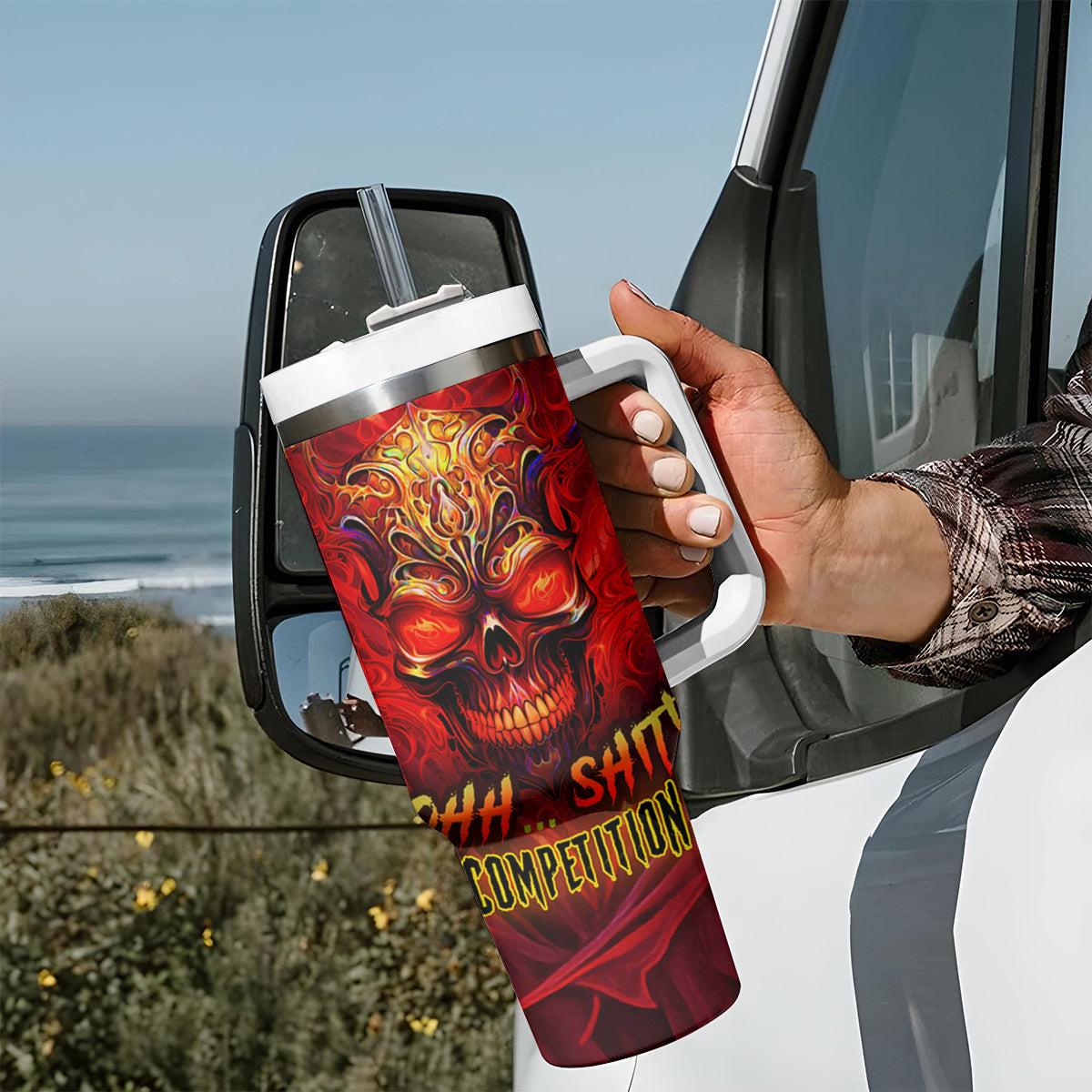 When Is Was Born The Devil Tumbler With Handle - Wonder Print Shop