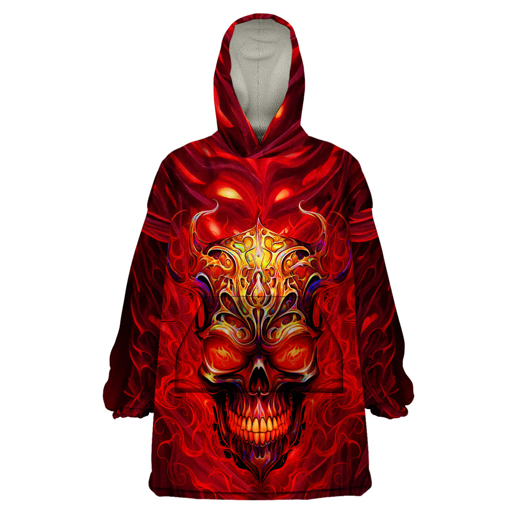 When Is Was Born The Devil Wearable Blanket Hoodie - Wonder Print Shop