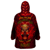 When Is Was Born The Devil Wearable Blanket Hoodie - Wonder Print Shop