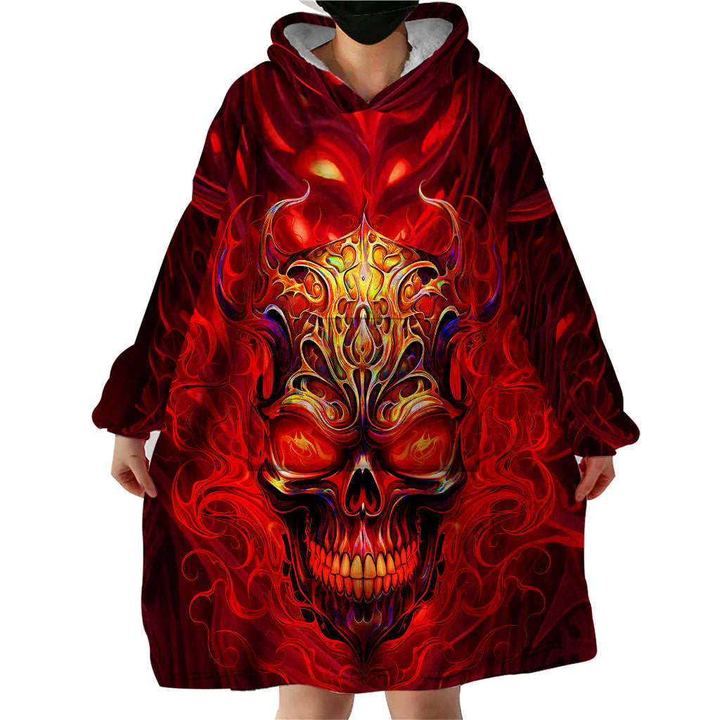 When Is Was Born The Devil Wearable Blanket Hoodie - Wonder Print Shop
