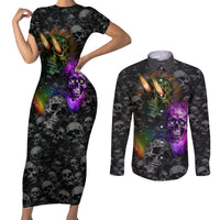 You Inspire My Inner Serial Killer Couples Matching Short Sleeve Bodycon Dress and Long Sleeve Button Shirts - Wonder Print Shop
