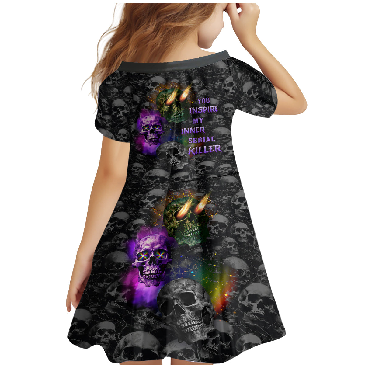 You Inspire My Inner Serial Killer Family Matching Mermaid Dress and Hawaiian Shirt - Wonder Print Shop