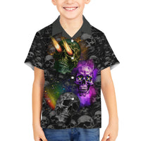 You Inspire My Inner Serial Killer Family Matching Off Shoulder Long Sleeve Dress and Hawaiian Shirt - Wonder Print Shop