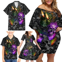You Inspire My Inner Serial Killer Family Matching Off Shoulder Short Dress and Hawaiian Shirt - Wonder Print Shop