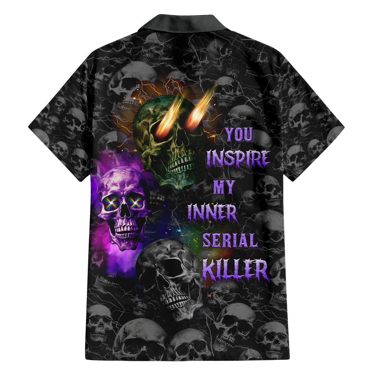 You Inspire My Inner Serial Killer Family Matching Puletasi Dress and Hawaiian Shirt - Wonder Print Shop