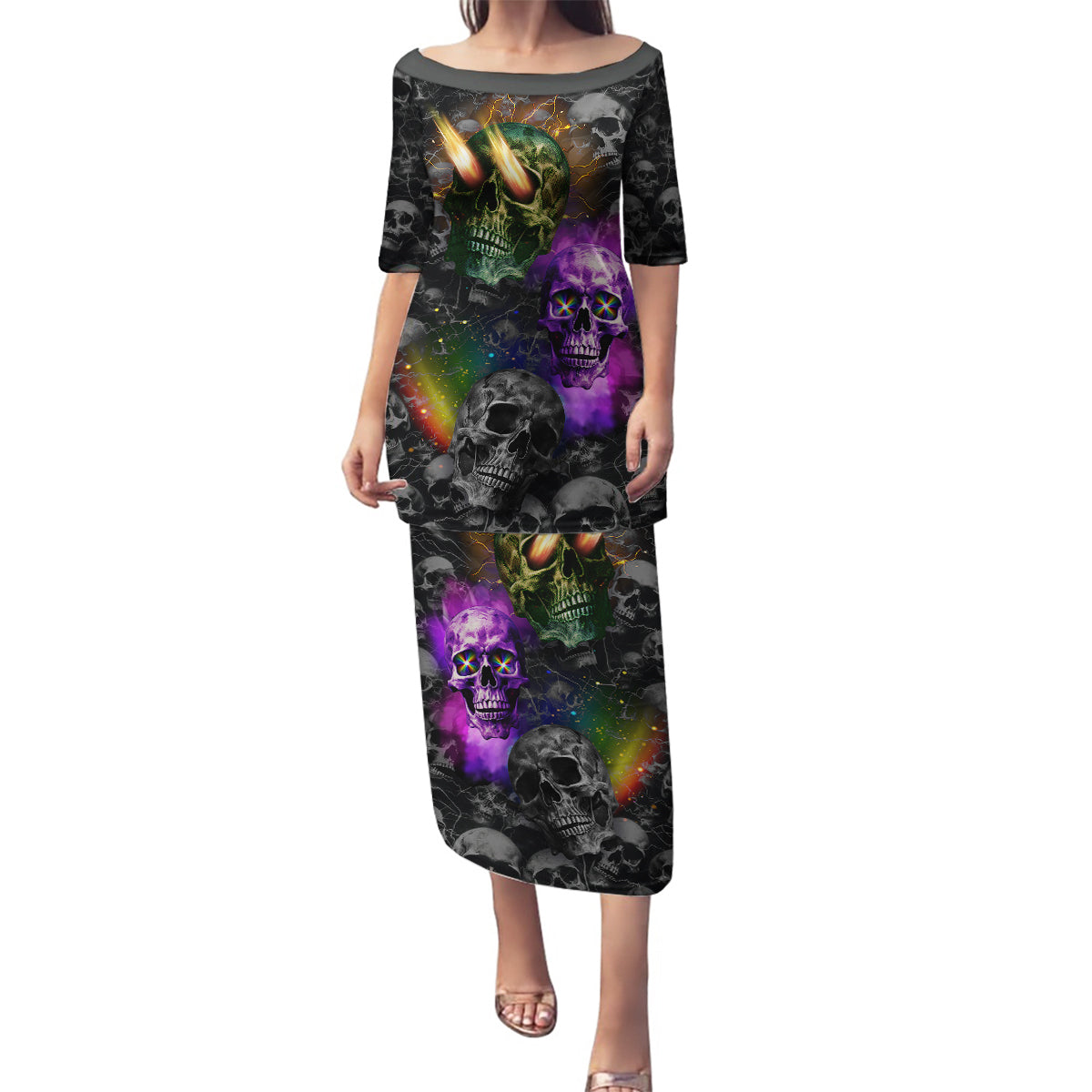 You Inspire My Inner Serial Killer Family Matching Puletasi Dress and Hawaiian Shirt - Wonder Print Shop