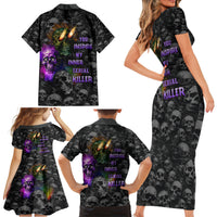 You Inspire My Inner Serial Killer Family Matching Short Sleeve Bodycon Dress and Hawaiian Shirt - Wonder Print Shop