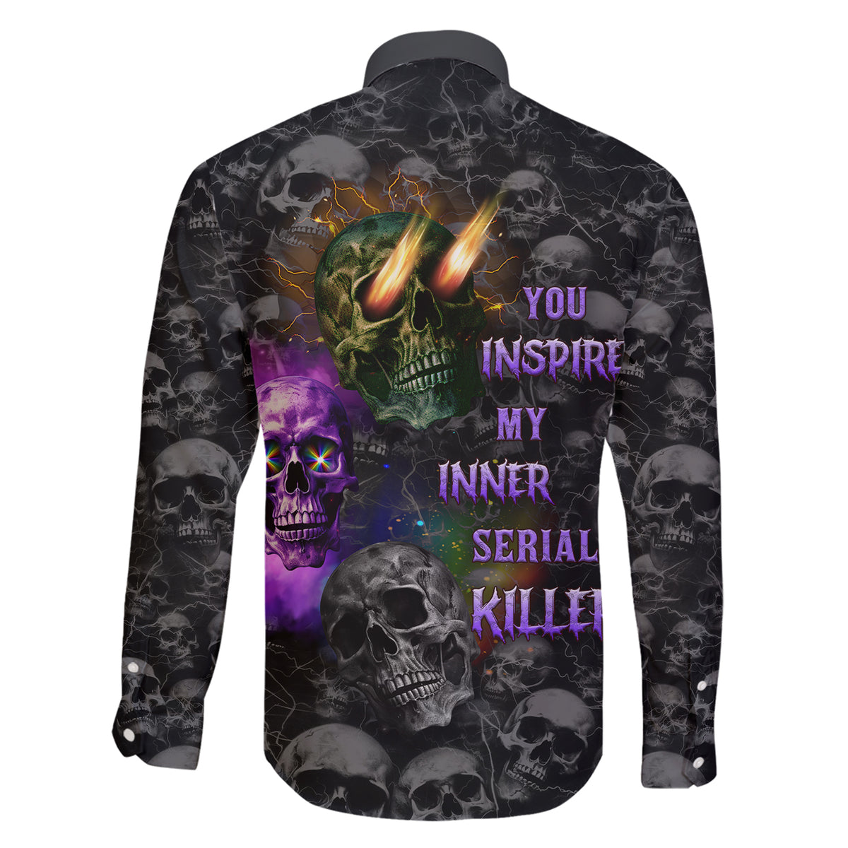 You Inspire My Inner Serial Killer Family Matching Short Sleeve Bodycon Dress and Hawaiian Shirt - Wonder Print Shop