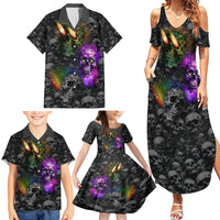 You Inspire My Inner Serial Killer Family Matching Summer Maxi Dress and Hawaiian Shirt - Wonder Print Shop