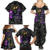 You Inspire My Inner Serial Killer Family Matching Summer Maxi Dress and Hawaiian Shirt - Wonder Print Shop