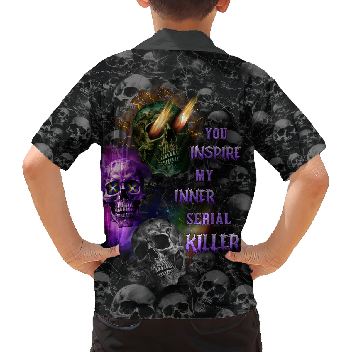 You Inspire My Inner Serial Killer Kid Hawaiian Shirt - Wonder Print Shop