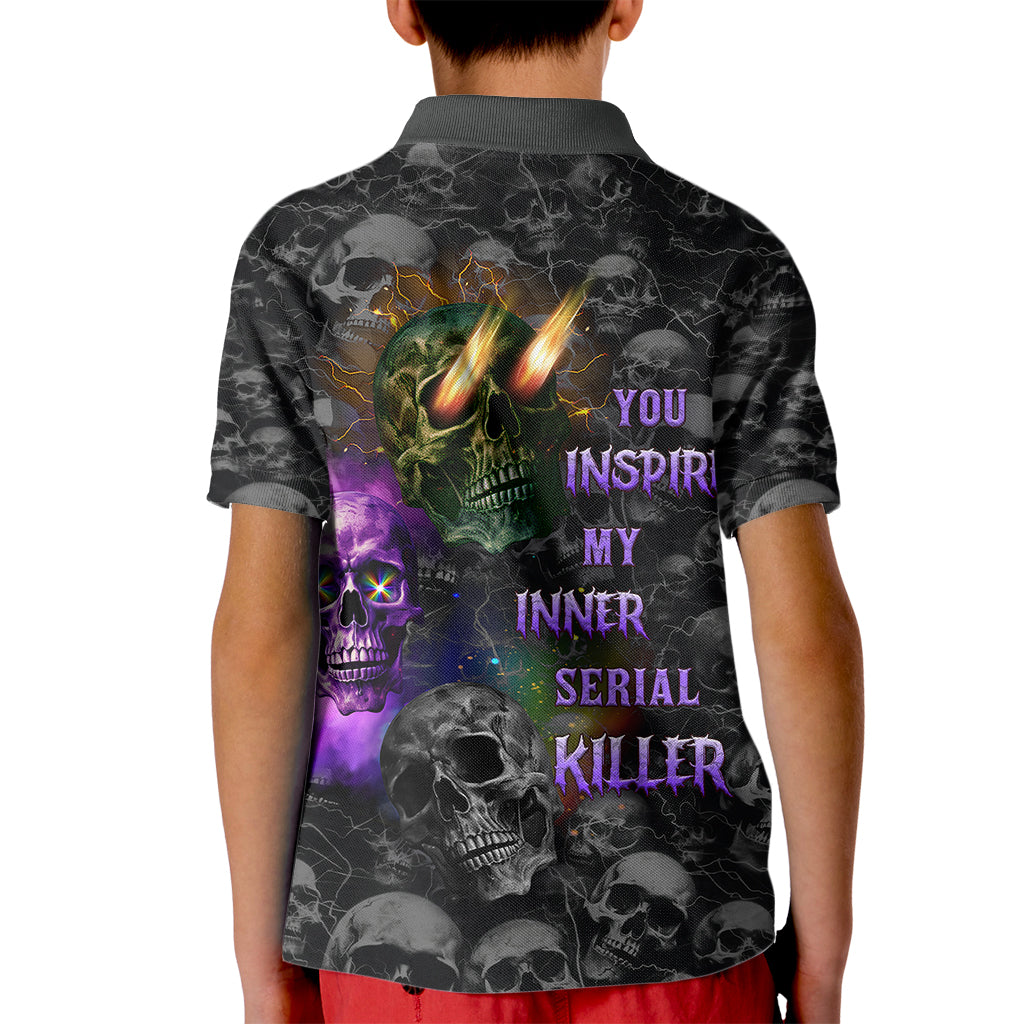 You Inspire My Inner Serial Killer Kid Polo Shirt - Wonder Print Shop