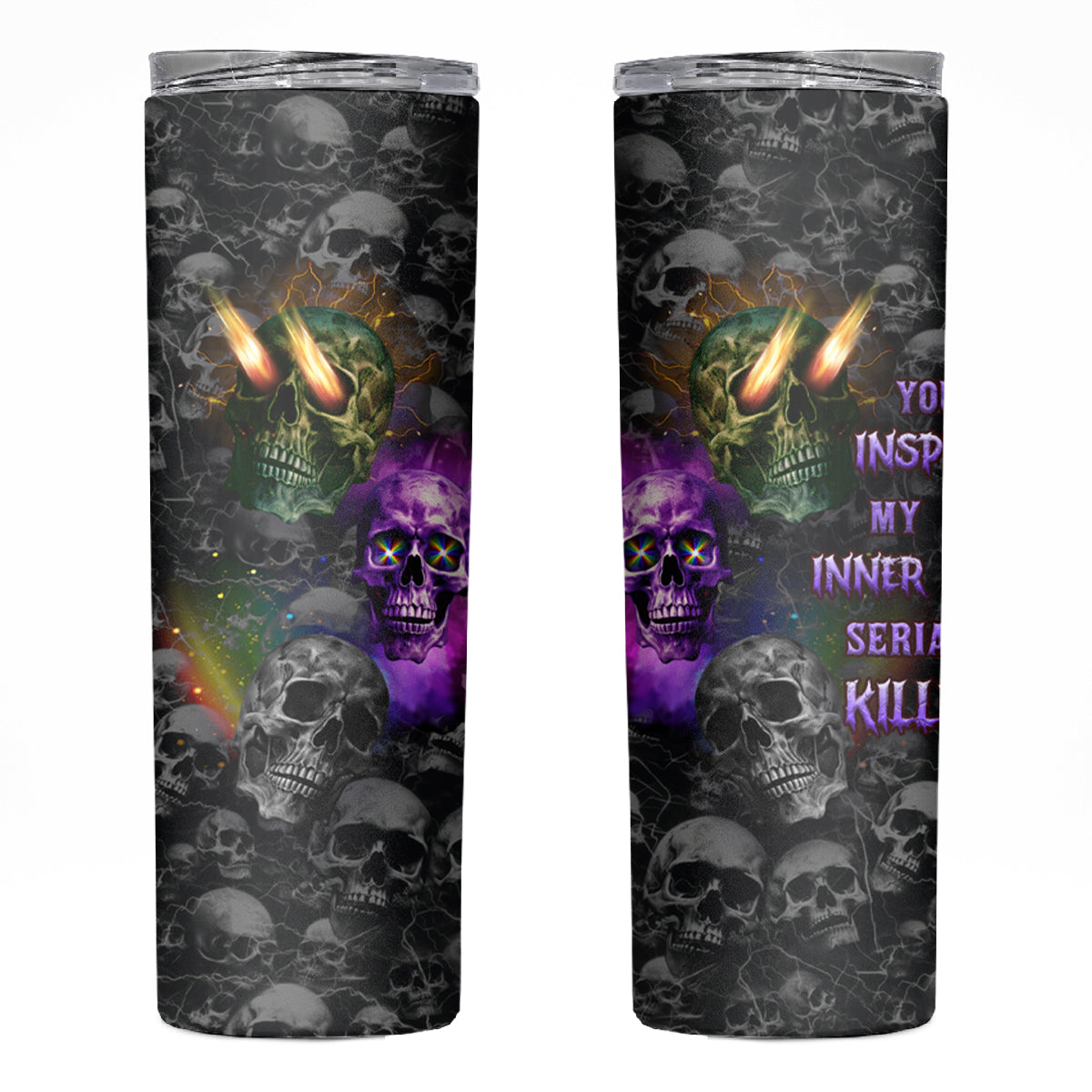 You Inspire My Inner Serial Killer Skinny Tumbler - Wonder Print Shop
