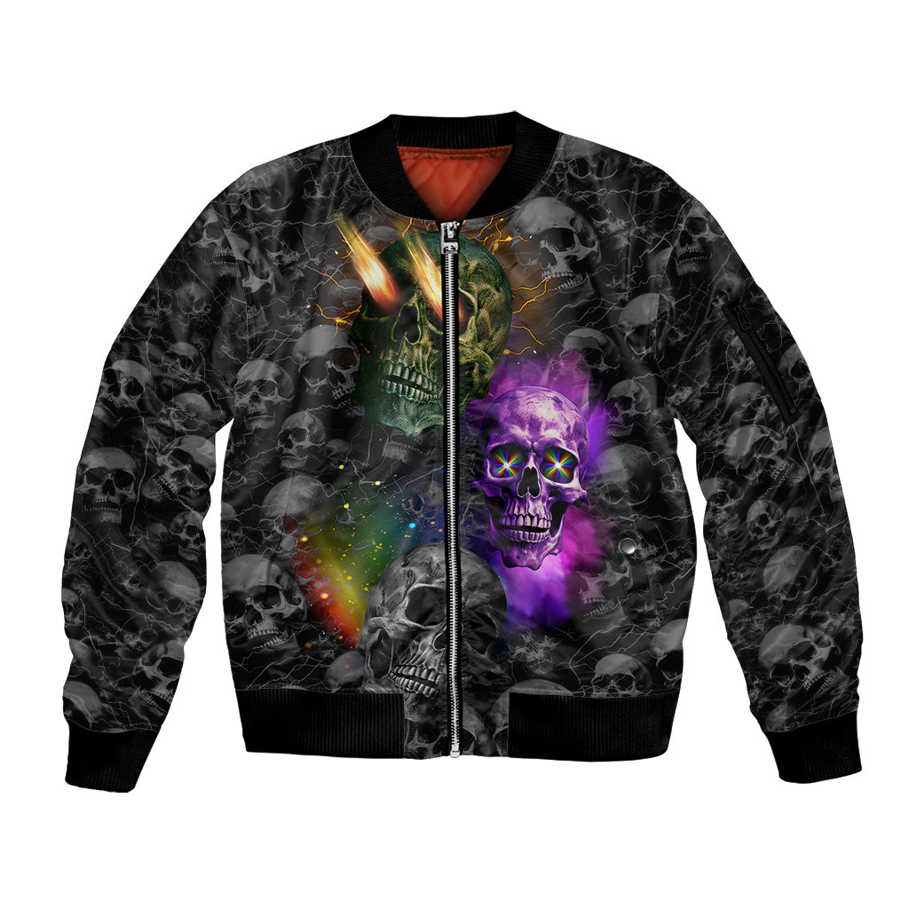 You Inspire My Inner Serial Killer Sleeve Zip Bomber Jacket - Wonder Print Shop