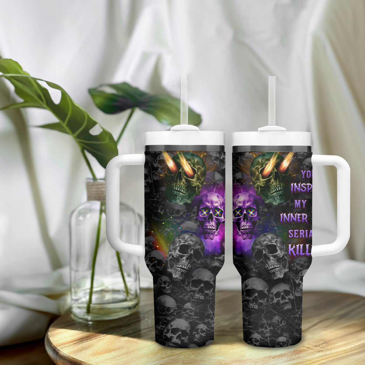 You Inspire My Inner Serial Killer Tumbler With Handle - Wonder Print Shop