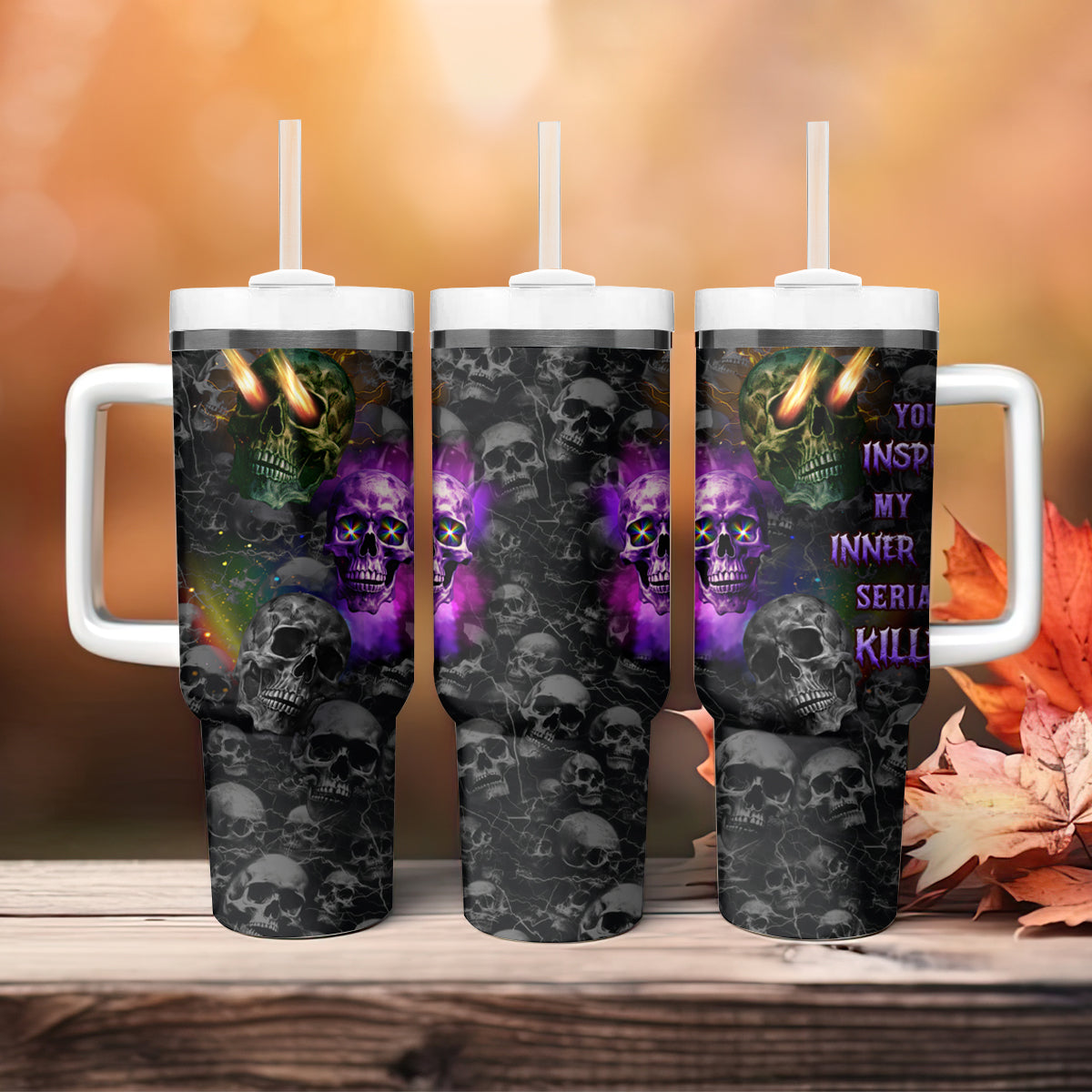 You Inspire My Inner Serial Killer Tumbler With Handle - Wonder Print Shop