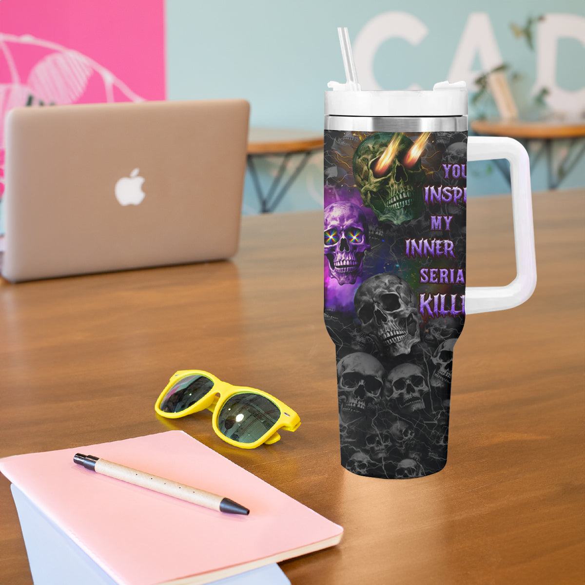 You Inspire My Inner Serial Killer Tumbler With Handle - Wonder Print Shop