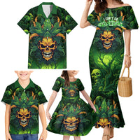 I Can't Go To Hell The Devil Still Has A Restraining Order Against Me Family Matching Mermaid Dress and Hawaiian Shirt - Wonder Print Shop