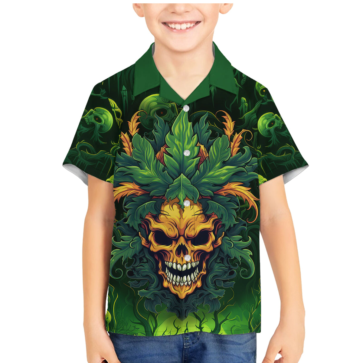 I Can't Go To Hell The Devil Still Has A Restraining Order Against Me Family Matching Mermaid Dress and Hawaiian Shirt - Wonder Print Shop