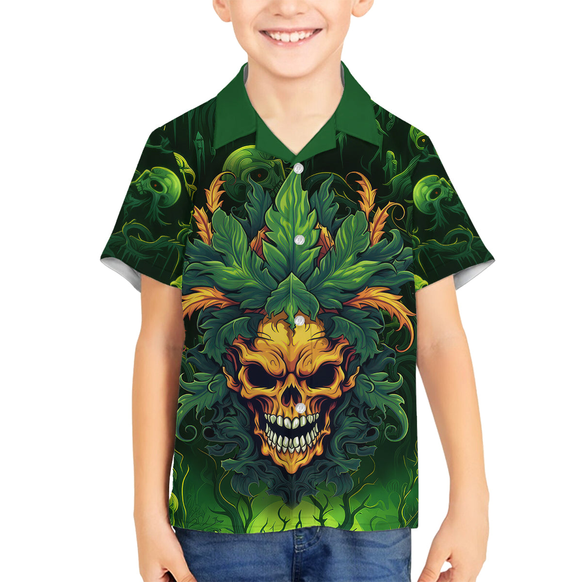 I Can't Go To Hell The Devil Still Has A Restraining Order Against Me Family Matching Tank Maxi Dress and Hawaiian Shirt - Wonder Print Shop