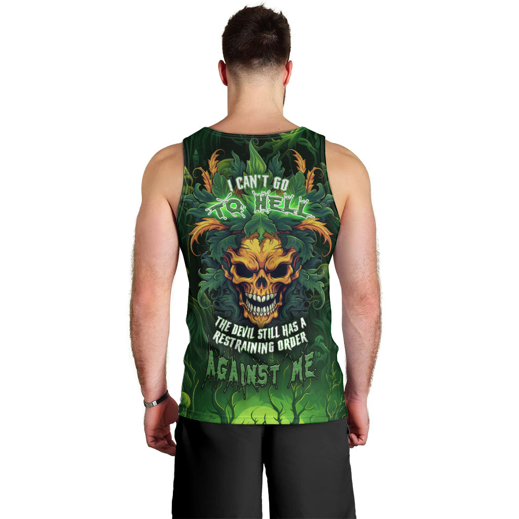 I Can't Go To Hell The Devil Still Has A Restraining Order Against Me Men Tank Top - Wonder Print Shop