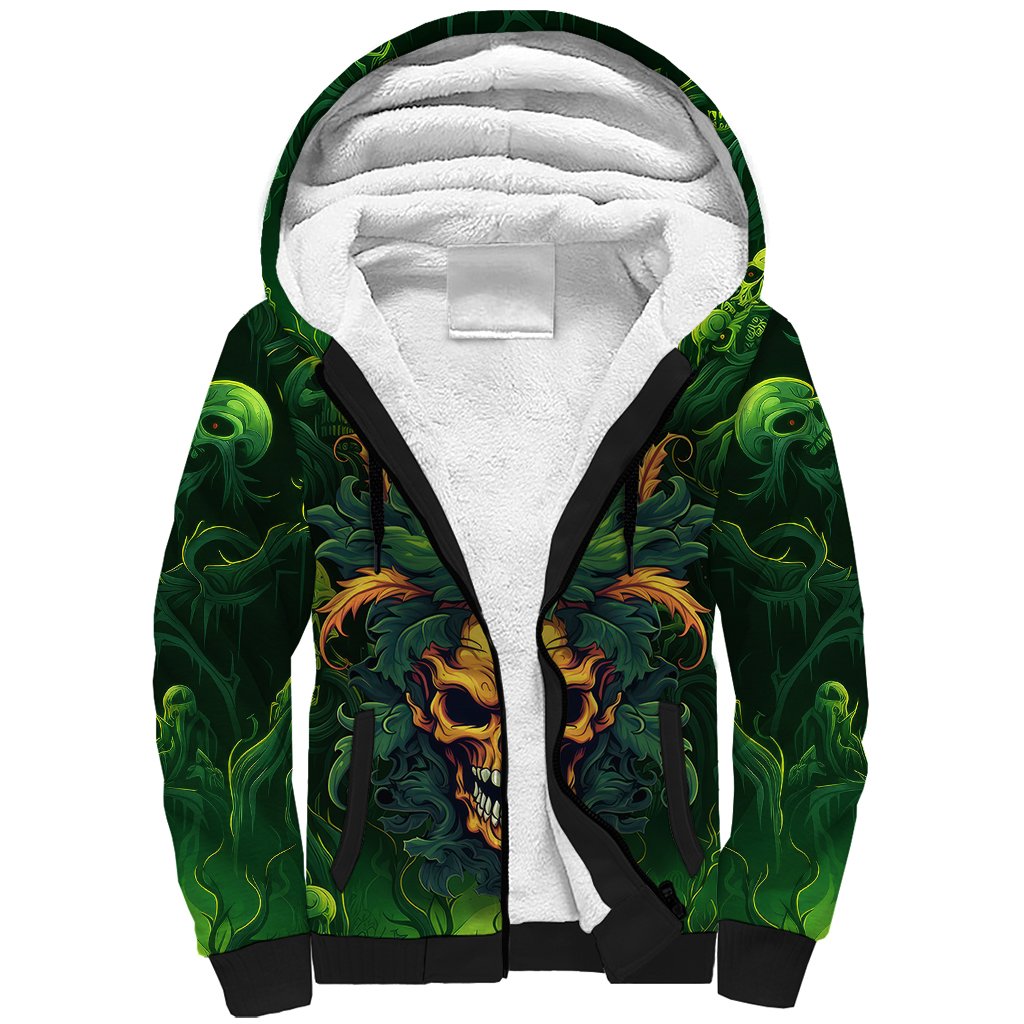 I Can't Go To Hell The Devil Still Has A Restraining Order Against Me Sherpa Hoodie - Wonder Print Shop