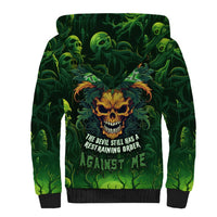I Can't Go To Hell The Devil Still Has A Restraining Order Against Me Sherpa Hoodie - Wonder Print Shop