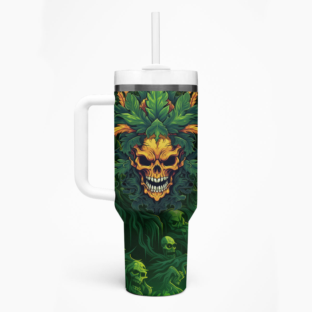 I Can't Go To Hell The Devil Still Has A Restraining Order Against Me Tumbler With Handle - Wonder Print Shop