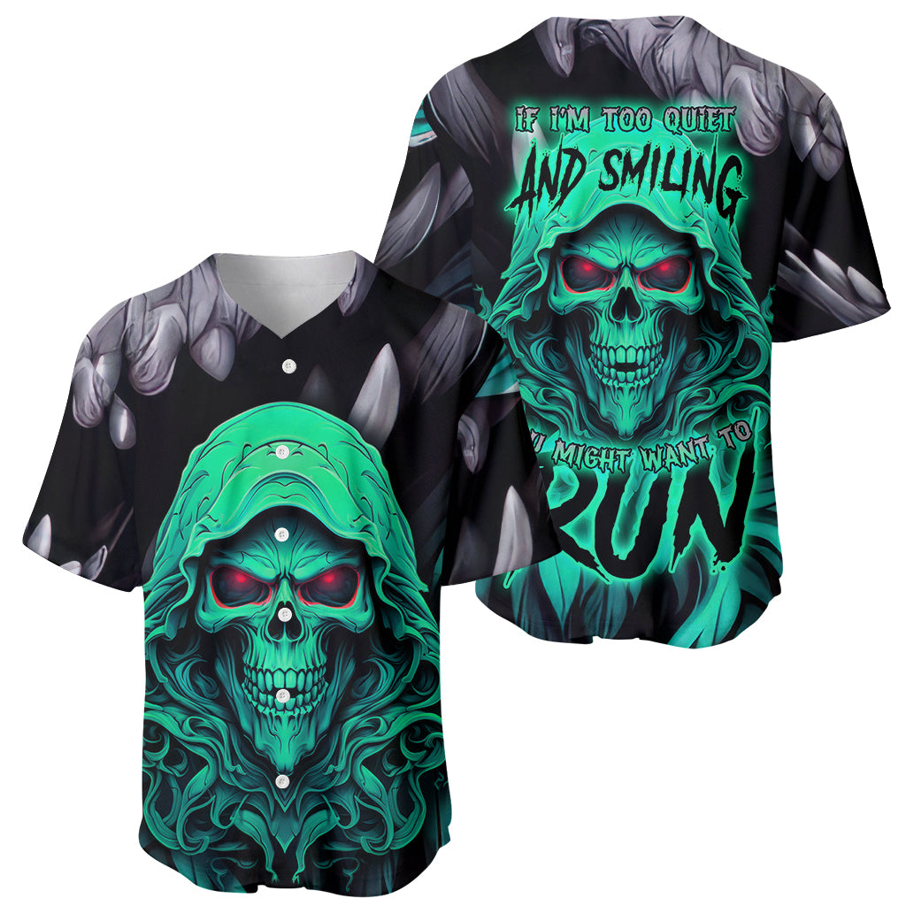 If I'm Too Quiet And Smiling You Might Want To Baseball Jersey - Wonder Print Shop