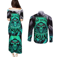 If I'm Too Quiet And Smiling You Might Want To Couples Matching Puletasi Dress and Long Sleeve Button Shirts - Wonder Print Shop