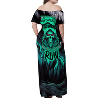 If I'm Too Quiet And Smiling You Might Want To Family Matching Off Shoulder Maxi Dress and Hawaiian Shirt - Wonder Print Shop